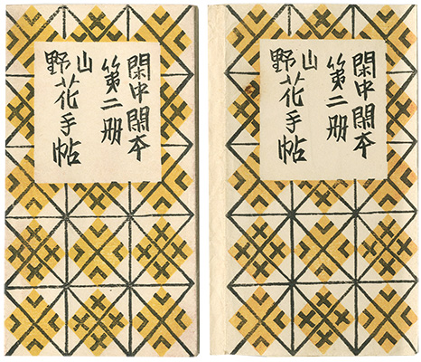 「閑中閑本 第二冊　山野花手帖」前川千帆