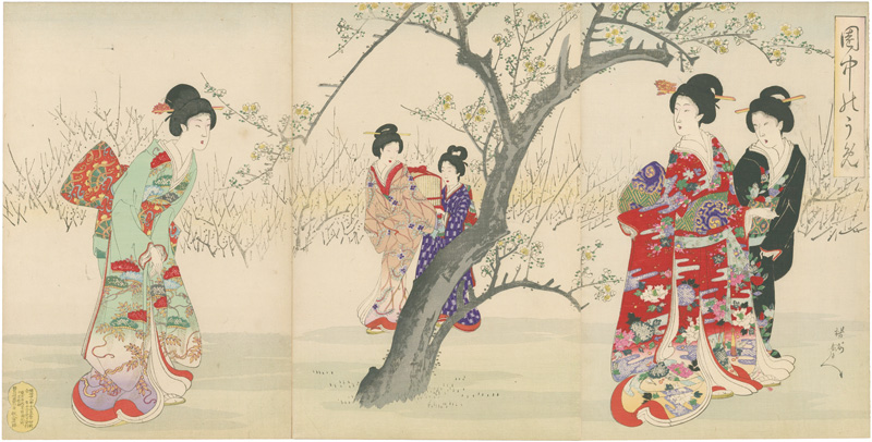Chikanobu “Plum Tree in Bloom”