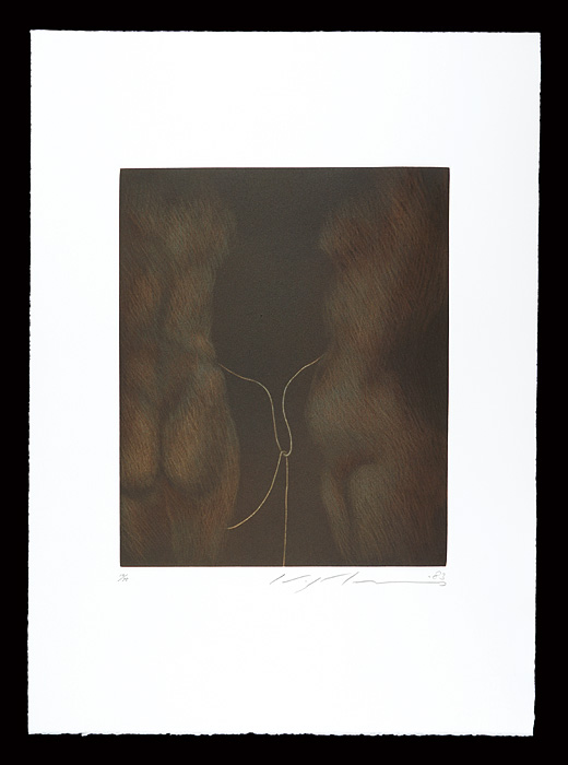 池田満寿夫「絆（銅版画集『クラシコ・トルソー』より）」