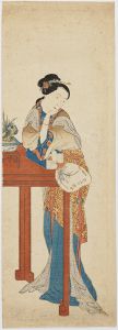 Unknown / Nagasaki-e : Chinease Lady [長崎絵　卓子の唐美人]