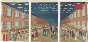 Kuniteru II / Tomioka Silk Factory in Kozuke Province [上州富岡製糸場之図]