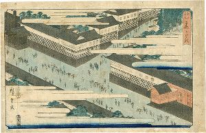 広重初代「江戸名所　霞ヶ関」