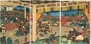 芳員「源頼光大江山入之図」