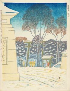 Koizumi Kishio / One Hundred Views of Great Tokyo in Showa Era / Snow Covered Meiji Shrine 