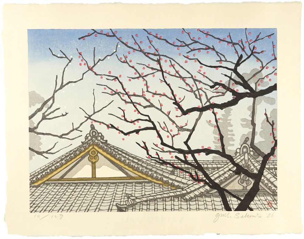 Sekino Junichiro “Eight Views of Chofu / Fuda-Tenjin shrine”