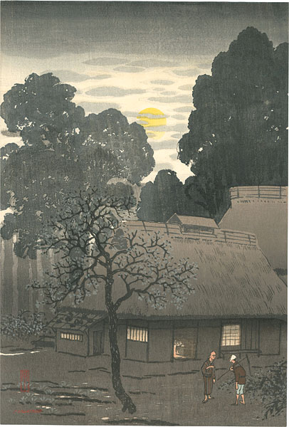Kawatsura Yoshio (Negoro Raizan) “Farmer's evening”
