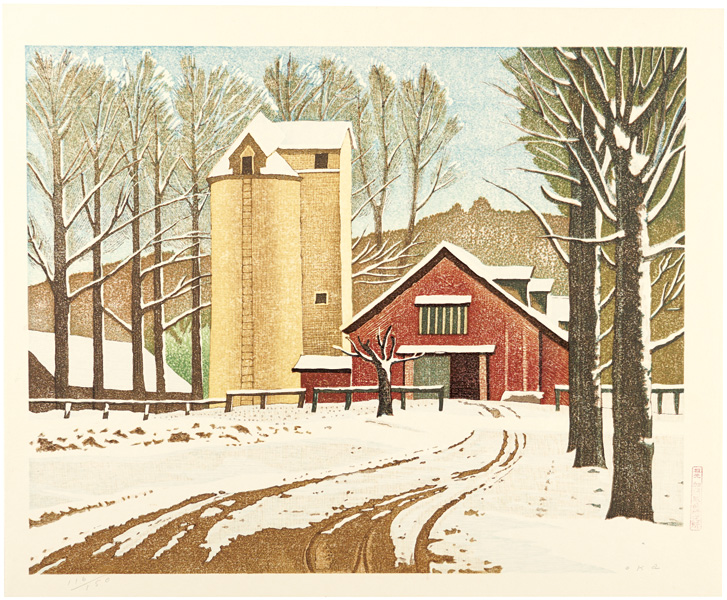 Oka Shikanosuke “Pasture with Snow”