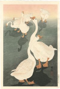 Ohara Koson(Shoson) / 6 Geese