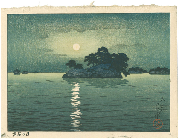 Kawase Hasui “Moon at Matsushima”