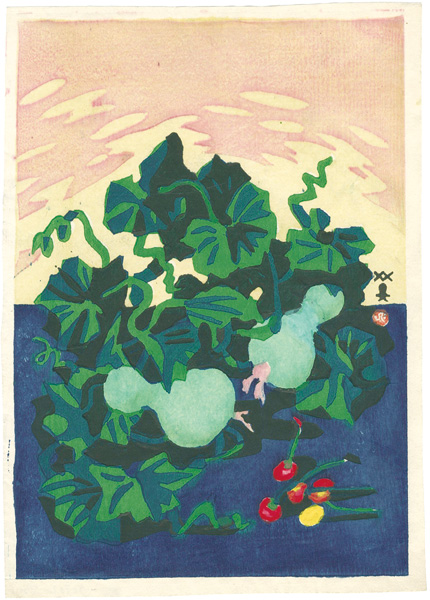 川西英「瓢箪（婦人朝日表紙）」