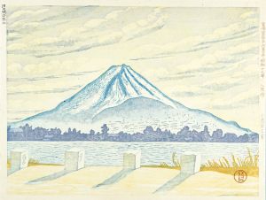 Koizumi Kishio / 36 Views of Fuji, the Holy Mountain / Lake Kawaguchi and Mt.Fuji 