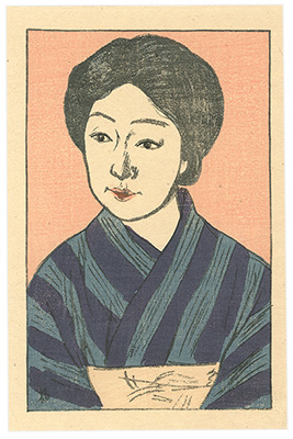 Ishii Hakutei “Actress Print : Shimoyama Kyoko as Akagashi Mitsue ”