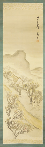 竹久夢二「自筆画幅　早春」
