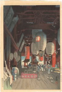 Narazaki Eisho	 / Interior of Asakusa Kannon Temple