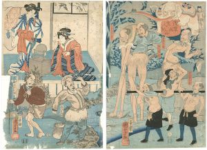 国芳「浅草奥山生人形」