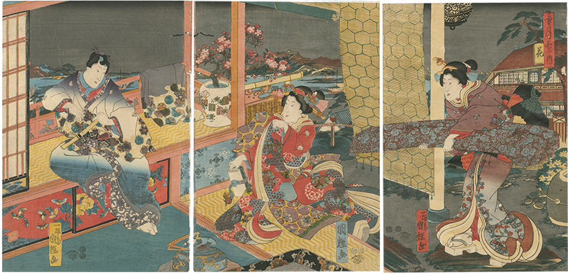 Kuniteru I “Setsugekka (Snow, Moon and Flowers) / Flowers”