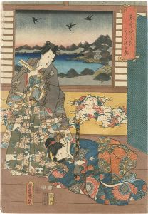 豊国三代「東雲つら■からすの声」