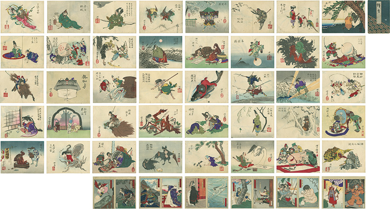 Yoshitoshi / Yoshimune “芳年略画全40図・大日本武者鑑全12図”