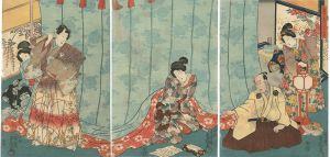 豊国三代「水なし月」