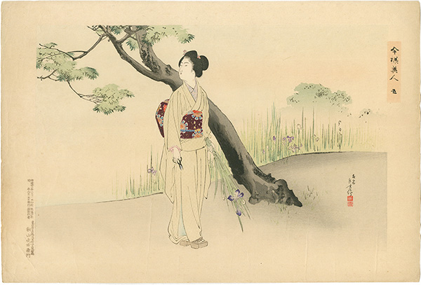 Toshikata “Modern Beauties No.5 Iris”