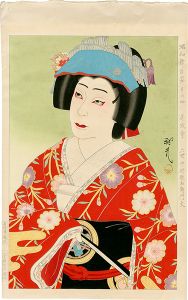 Ota Masamitsu / Figures of Stage in Showa, No. 4: Domyoji (Nakamura Utaemon VI)