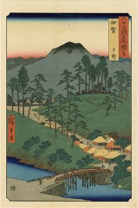 Famous Views of the Sixty-Odd Provinces / Iga Province: Ueno【Reproduction】