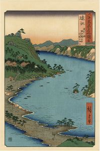 Famous Views of the Sixty-Odd Provinces / Totomi Province: Lake Hamana, Kanzan Temple in Horie and the Inasa-Hosoe Inlet【Reproduction】	
