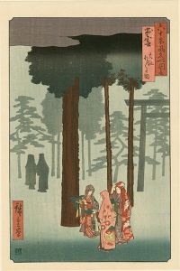 Famous Views of the Sixty-Odd Provinces / Izumo Province: Illustration of the Hotohoto Festival at Izumo Shrine【Reproduction】	