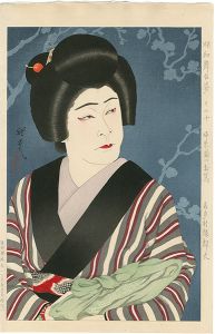 昭和舞台姿　その十　婦系図のお蔦（喜多村緑郎丈）