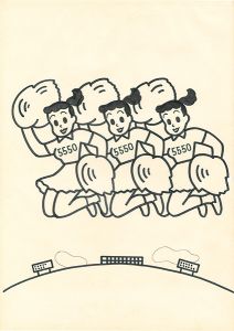 Harada Osamu / Painting: Cheerleaders(tentative title)