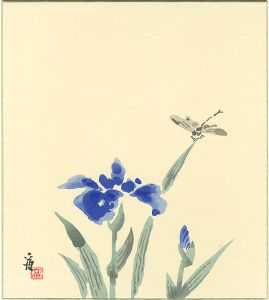Tokuriki Tomikichiro / Iris and Dragonfly(tentative title)