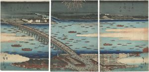 広重初代「東都名所　両国夕涼」