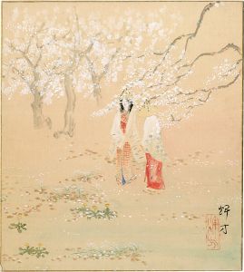 自筆画色紙