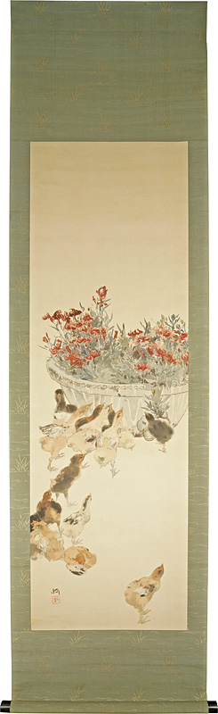 Yoshida Hiroshi “Painting : Chicks”