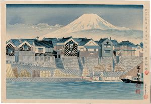 Tokuriki Tomikichiro / Thirty-Six Views of Mt. Fuji / Fuji at the Mouth of Numazu