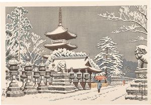 The series famous views of Tokyo:Snou scene of Ueno-toshogu