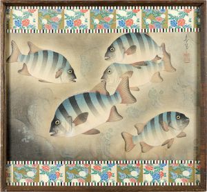 大野麥風「大日本魚類画集　イシダイ」