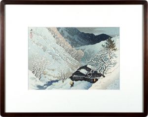 Ito Shinsui / 10 Sights of Shinano / Evening Snow of Komoro