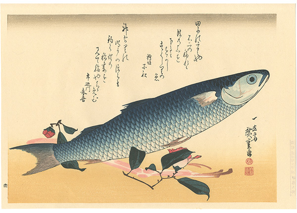 広重初代「魚づくし　ぼらにうど【復刻版】」