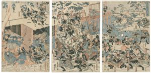 国芳「忠臣蔵夜討之図」