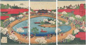 重清「東京上野忍ヶ岡 競馬会之図」