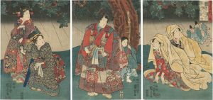 国芳「見たて五行 木　やどり木」