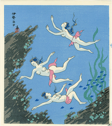 Tokuriki Tomikichiro “Female Divers in Ise”