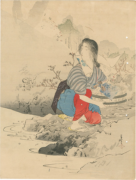 筒井年峰「木版口絵」