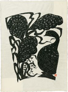小島悳次郎「鳥と薄（仮題）」