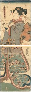 豊国三代「浮世雪月花ノ内　花」