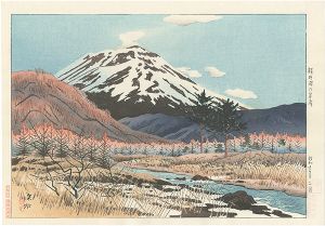 Ito Shinsui / 10 Views of Shinano Province / Early Spring at Karuizawa