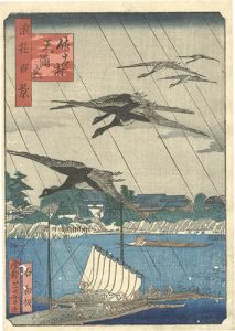 浪花百景　佐太村天満宮