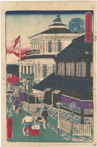 Hiroshige III / True Scenes of Tokyo / Mitsui-kumi, Surug-Cho [東京真景図会　する賀町三ツ井組]