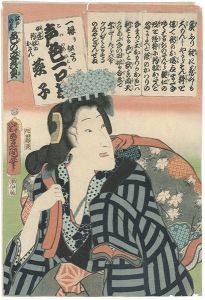 江戸の花色の立贔屓　一振り似たか声色一口茄　女達釣船のおさん 燕子